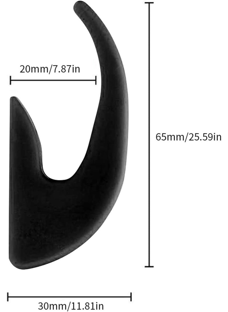 Ecosystem Front Claw Hanger Hook for Xiaomi Electric Scooter, Compatible with M365 Pro Pro2 1S Lite Mi4 Ultra, High Strength Plastic Material, Easy Installation (Black) - Image 2